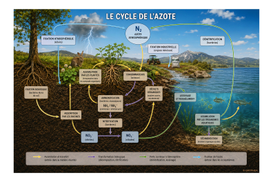 Le cycle de l'azote - planche de synthèse